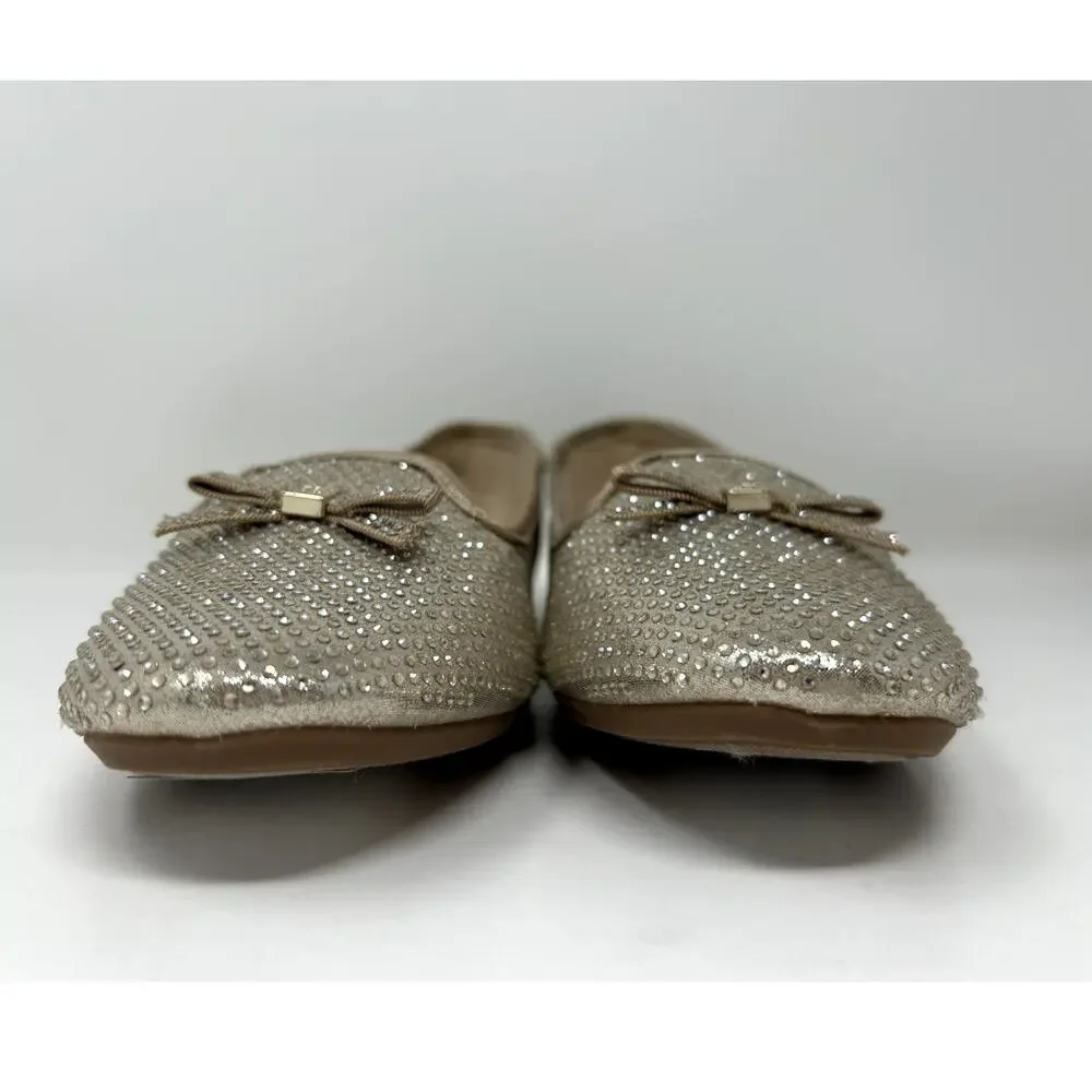 Charter Club Women Slip On Loafers Kimii 2 Size US 8 Wide Platino Bling Bow